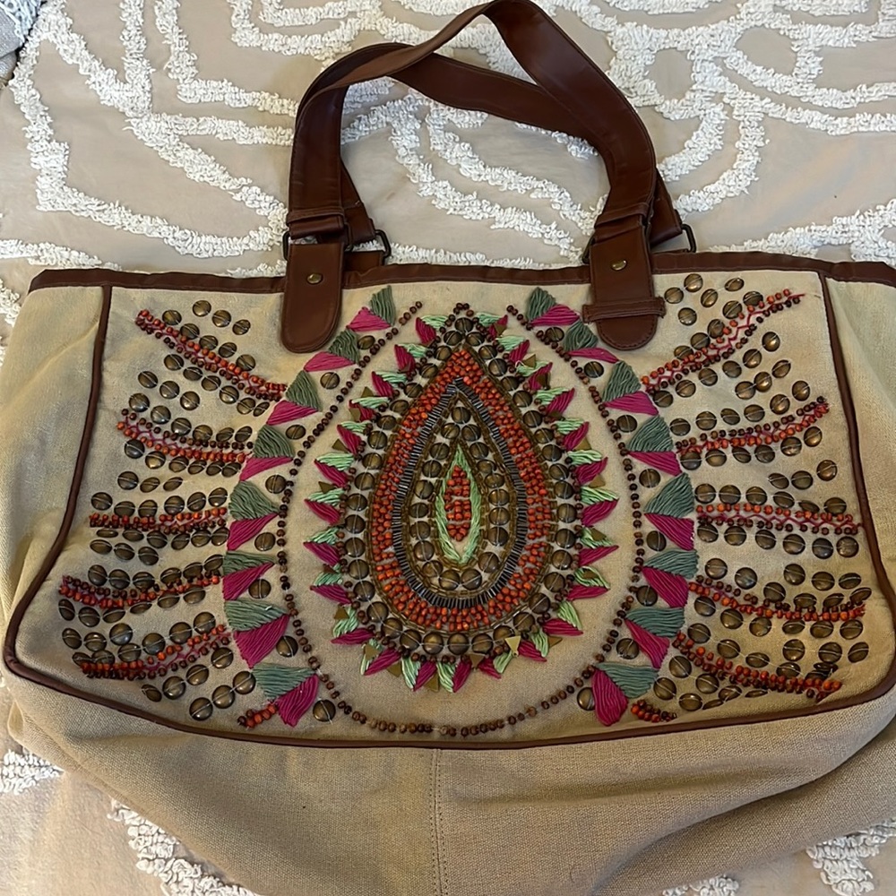 Warehouse London Beaded Tote
